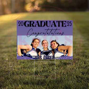 Team or Group Graduation Sign - Custom Graduation Yard Sign